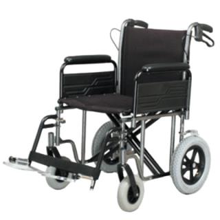 Heavy Duty Transit Wheelchair (22" with brakes on the handles)