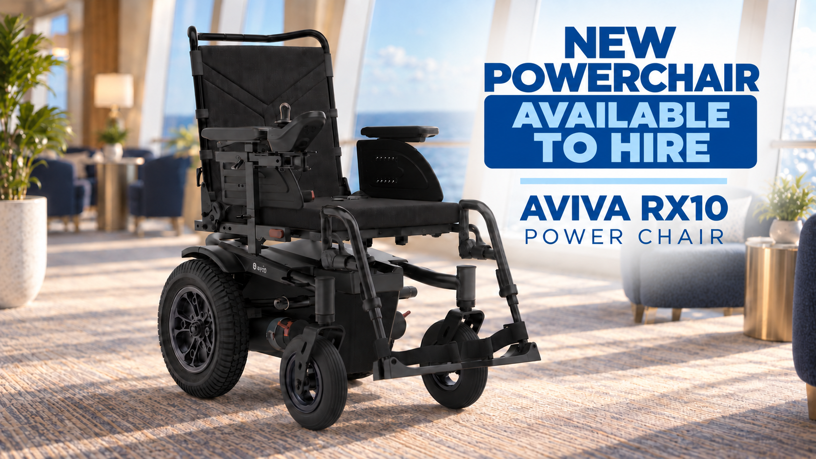 AVIVA RX10 Power Chair for Cruise Hire