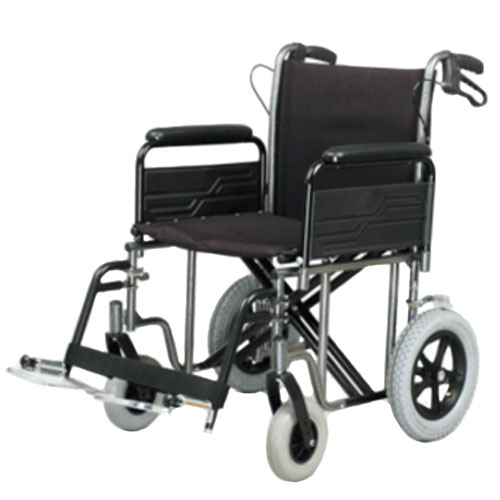 Heavy Duty Transit Wheelchair (22in with brakes on the handles)