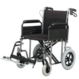 Heavy Duty Transit Wheelchair (22in with brakes on the handles)