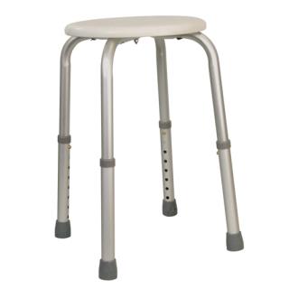 Round Height Adjustable Shower Stool