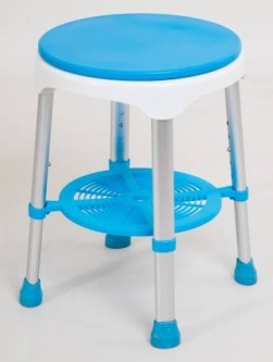 Height Adjustable Swivel Shower Stool