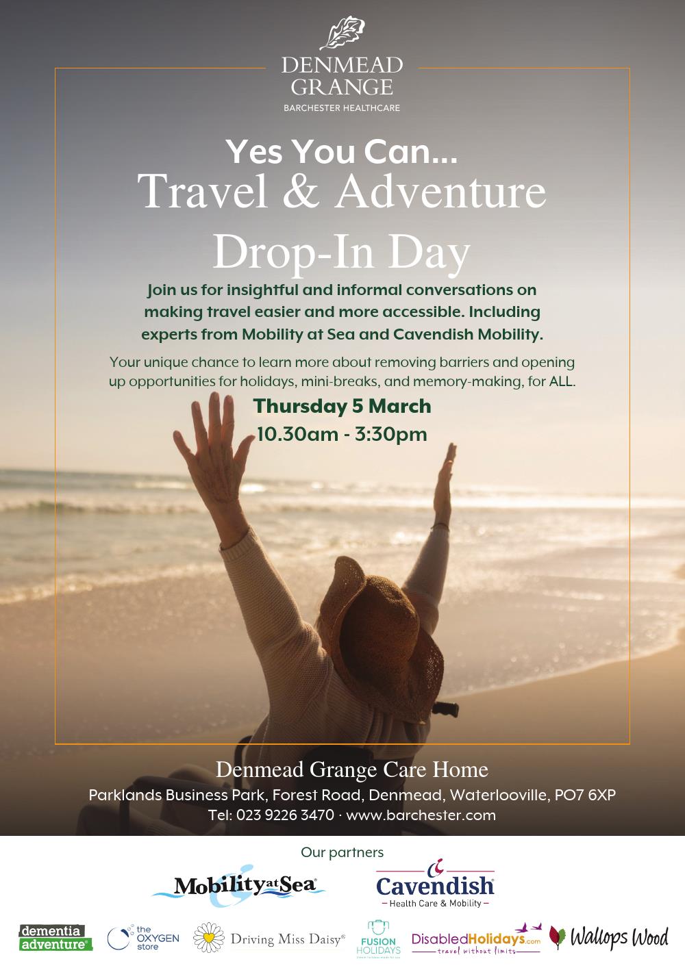 Yes You Can... Travel & Adventure Drop-in Day Thursday 5th March 2026