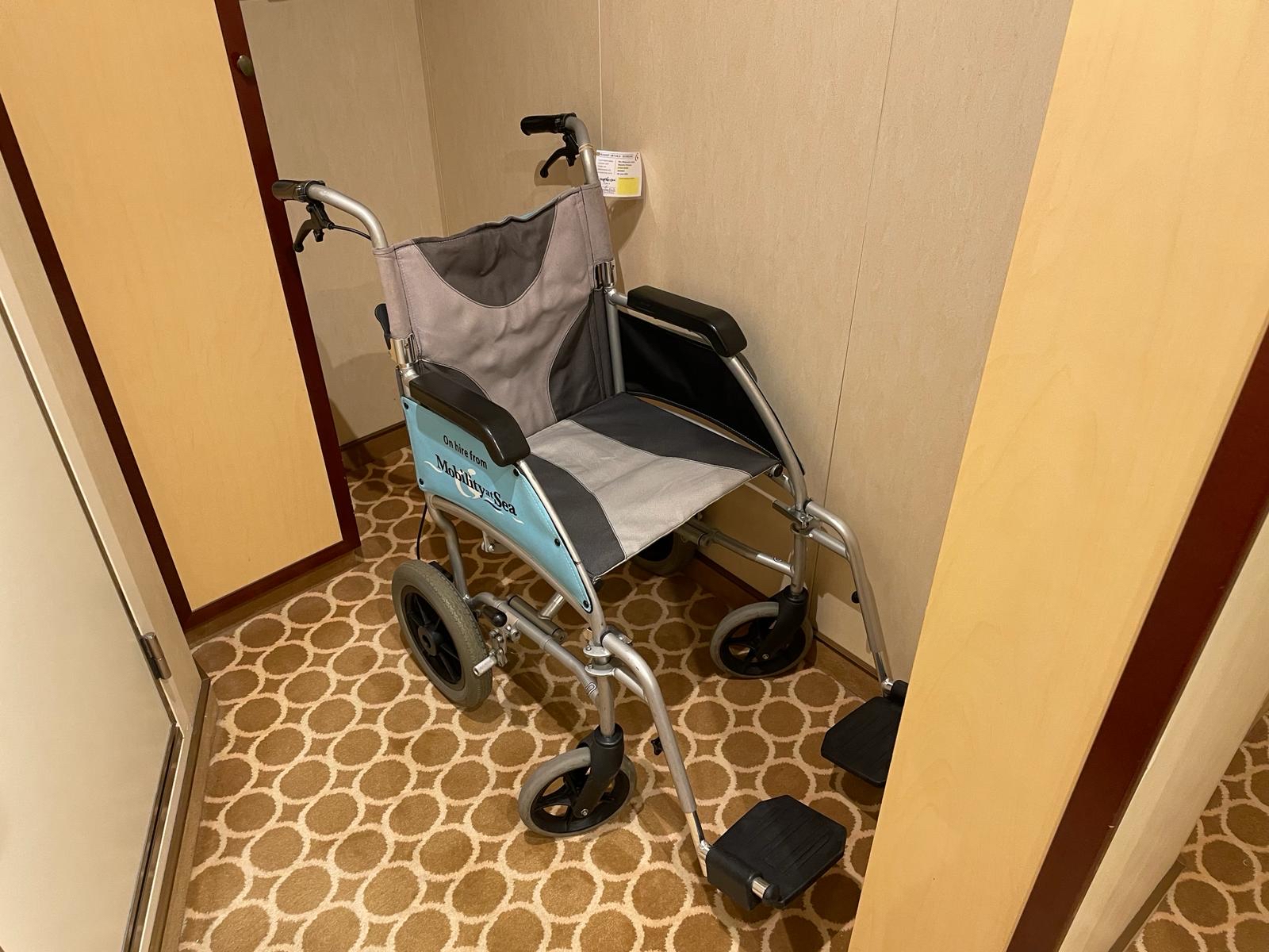 Arranging Mobility and Care Equipment in a Cruise Cabin
