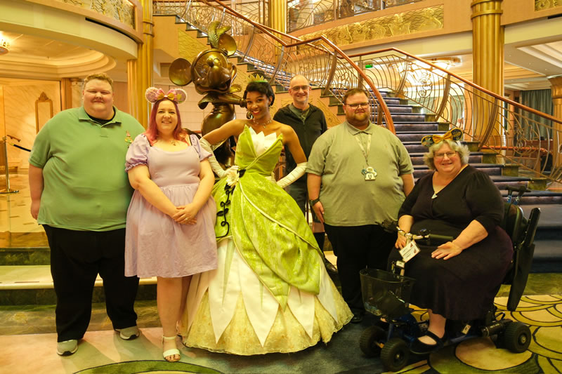 Jenner Family with the Disney Princess