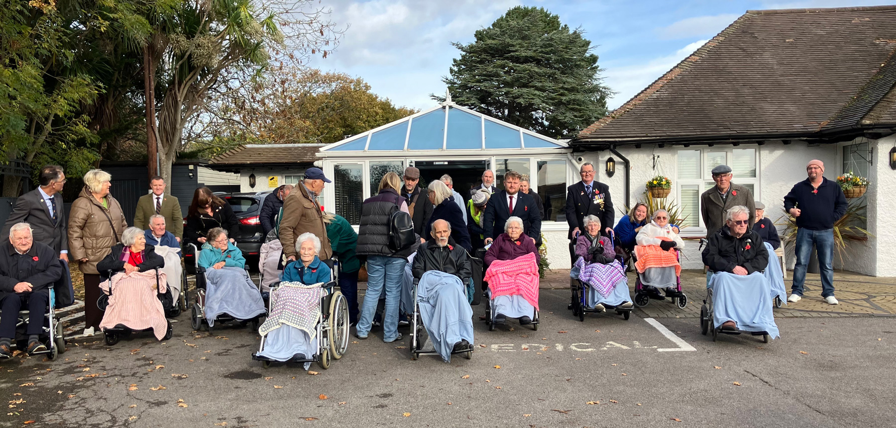 Wimborne Care Home grateful for the wheelchairs from Mobility at Sea